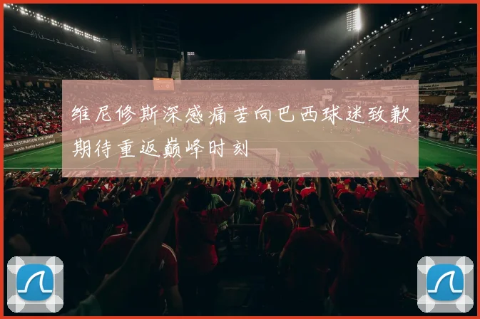 维尼修斯深感痛苦向巴西球迷致歉期待重返巅峰时刻